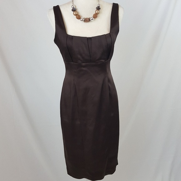 calvin klein brown dress